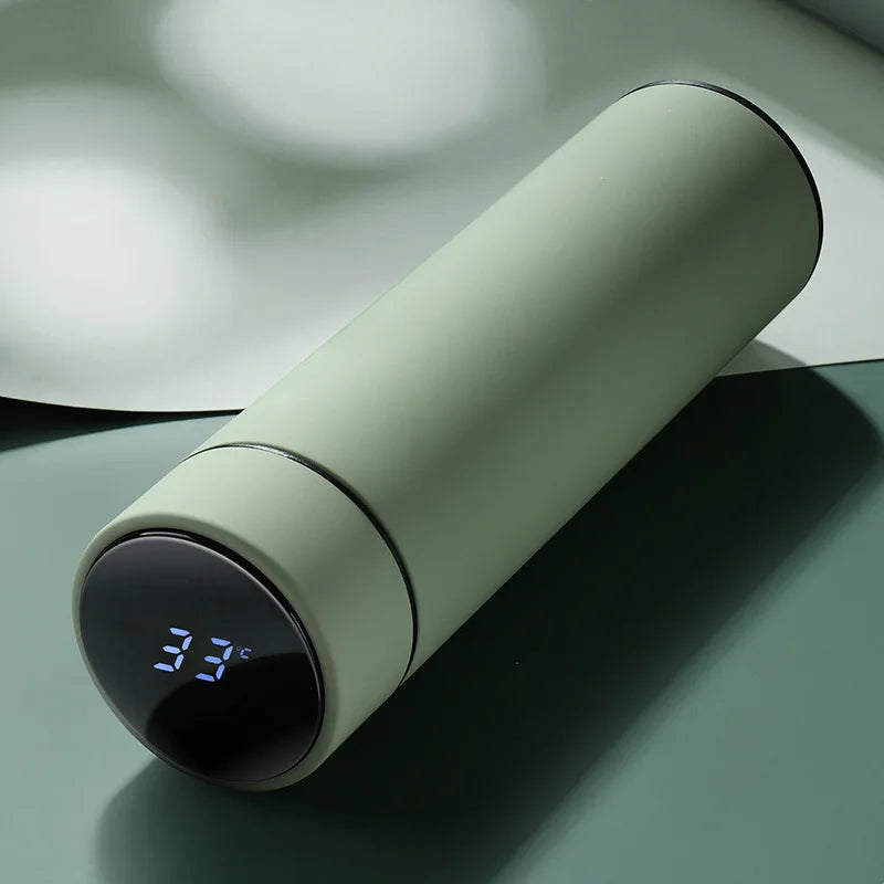 Bouteille d'eau thermos intelligente de 500 ML Isolation en acier inoxydable Touch Affichage intelligent de la température Flacons sous vide Tasse Tasse numérique