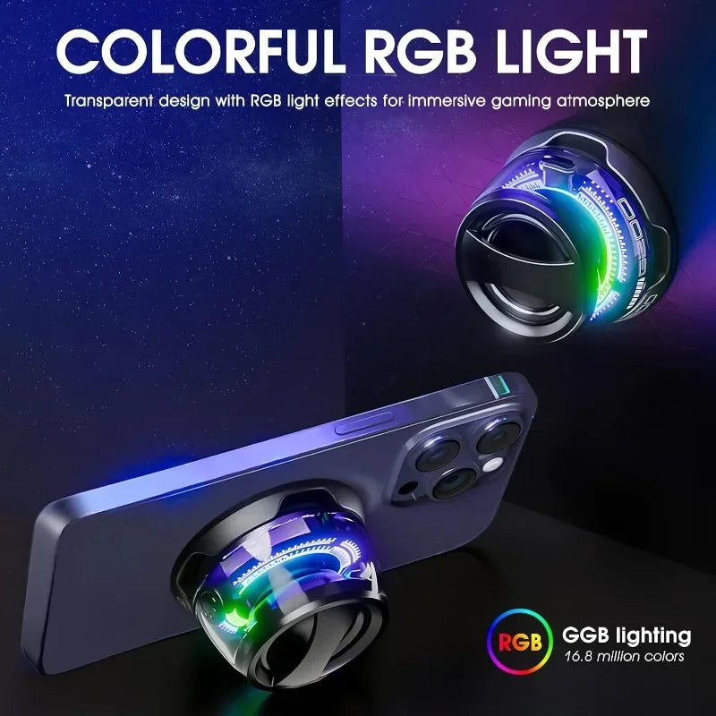 Haut-parleur Bluetooth magnétique extérieur Mini haut-parleur stéréo de voyage portable sans fil avec lumière de couleur RVB et support de téléphone pour Ios