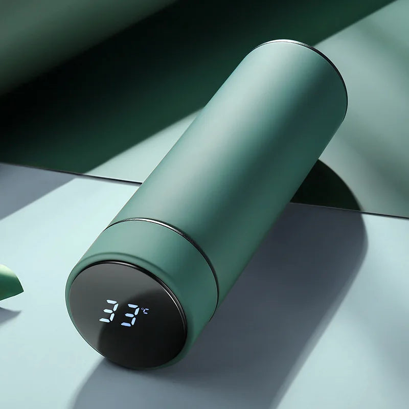 Bouteille d'eau thermos intelligente de 500 ML Isolation en acier inoxydable Touch Affichage intelligent de la température Flacons sous vide Tasse Tasse numérique