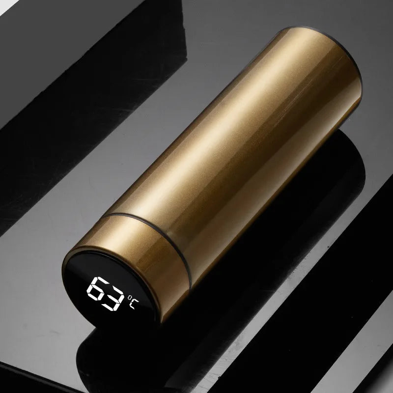 Bouteille d'eau thermos intelligente de 500 ML Isolation en acier inoxydable Touch Affichage intelligent de la température Flacons sous vide Tasse Tasse numérique