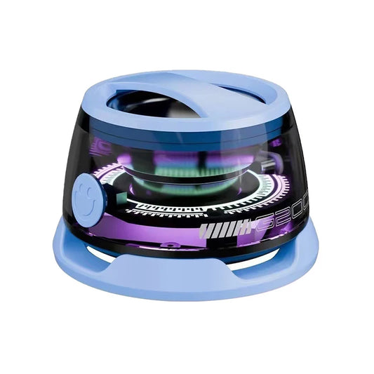 Haut-parleur Bluetooth magnétique extérieur Mini haut-parleur stéréo de voyage portable sans fil avec lumière de couleur RVB et support de téléphone pour Ios