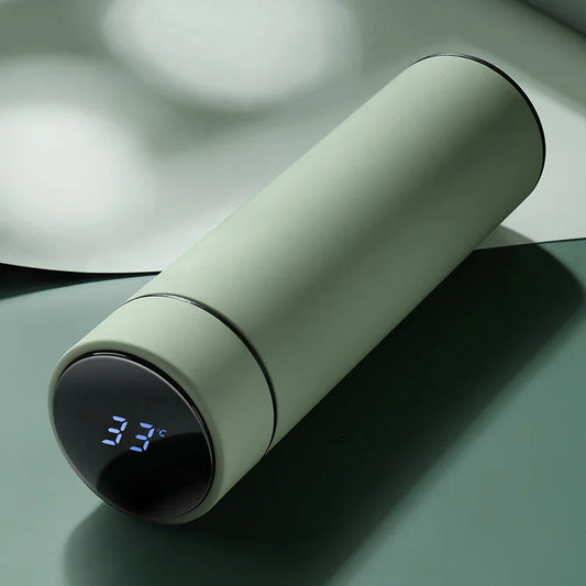 Bouteille d'eau thermos intelligente de 500 ML Isolation en acier inoxydable Touch Affichage intelligent de la température Flacons sous vide Tasse Tasse numérique
