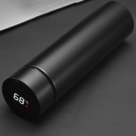 Bouteille d'eau thermos intelligente de 500 ML Isolation en acier inoxydable Touch Affichage intelligent de la température Flacons sous vide Tasse Tasse numérique